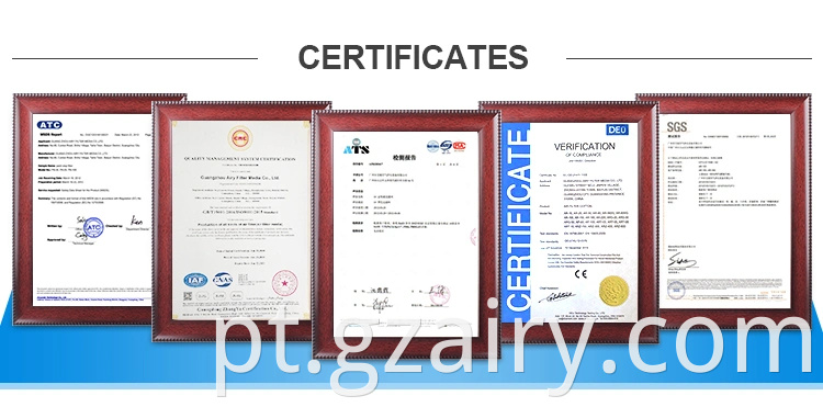 CETIFICAÇÃO CE Certificação Metal Mesh Pré-filtro para sistema de circulação de ar